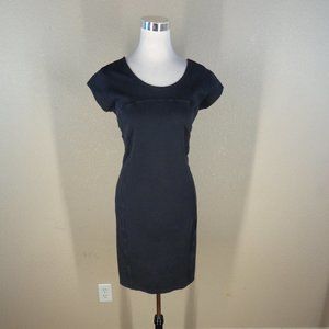 ATHLETA BLACK CAP SLEEVE DRESS LT